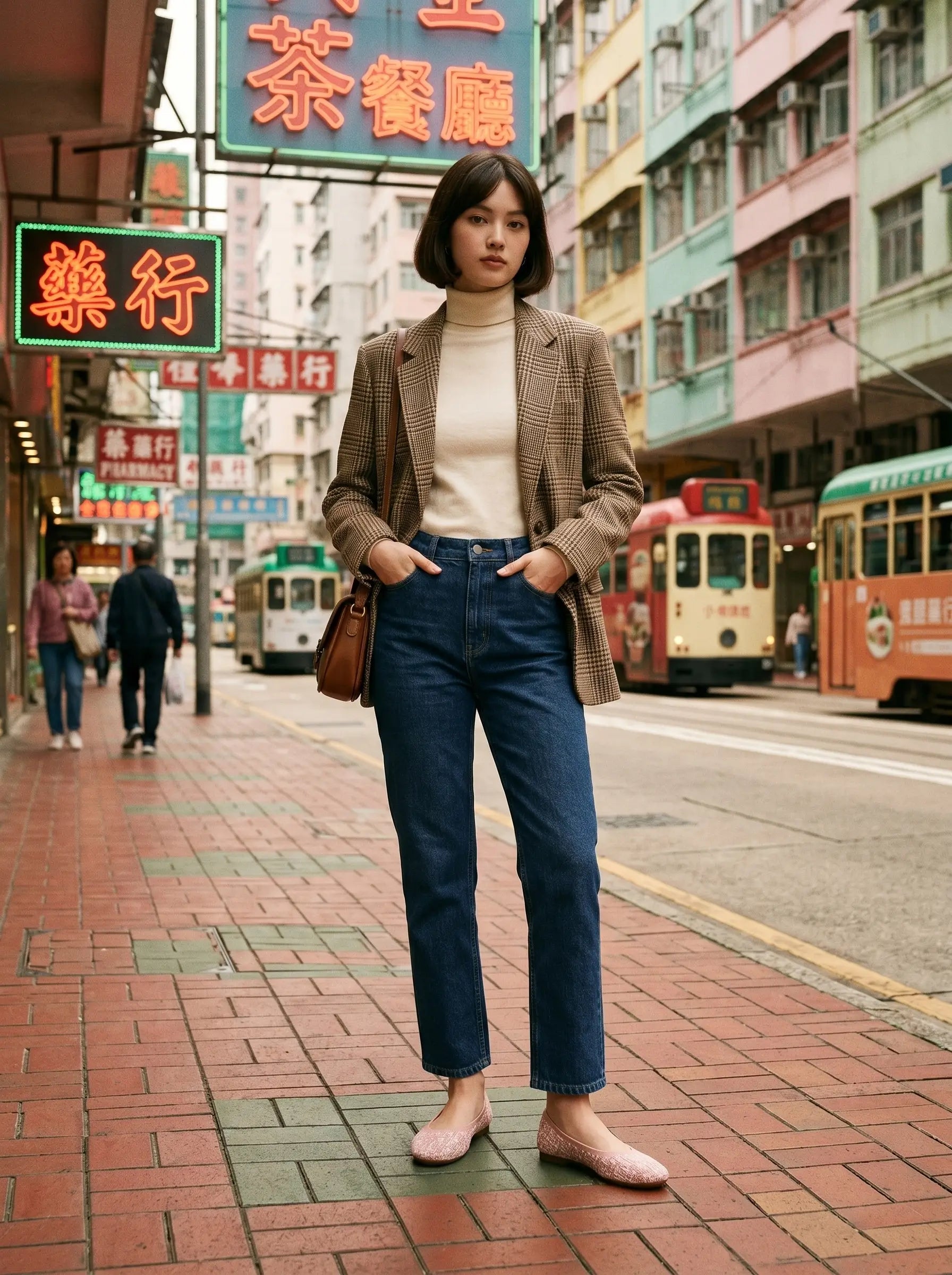 Aura 芭蕾鞋香港街頭穿搭：法式優雅、全天舒適 